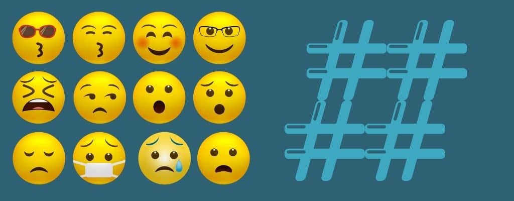 met hashtags en emoji maak je een beter social media profiel
