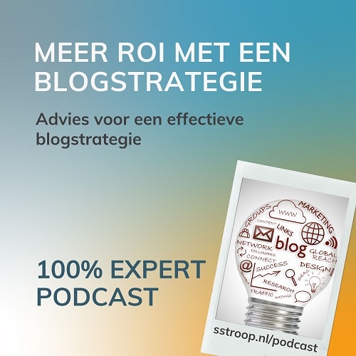 podcast over meer ROI met de juiste blogstrategie
