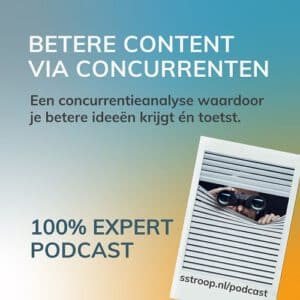 Podcast over het maken van een analyse van de content van concurrenten