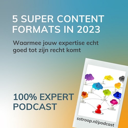 effectieve content formats 2023 podcast