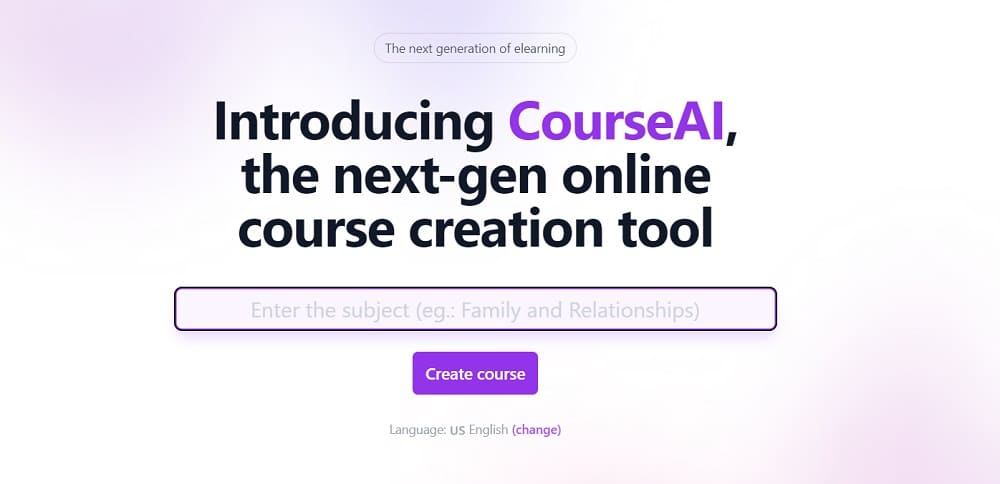 CourseAI tool voor outline training